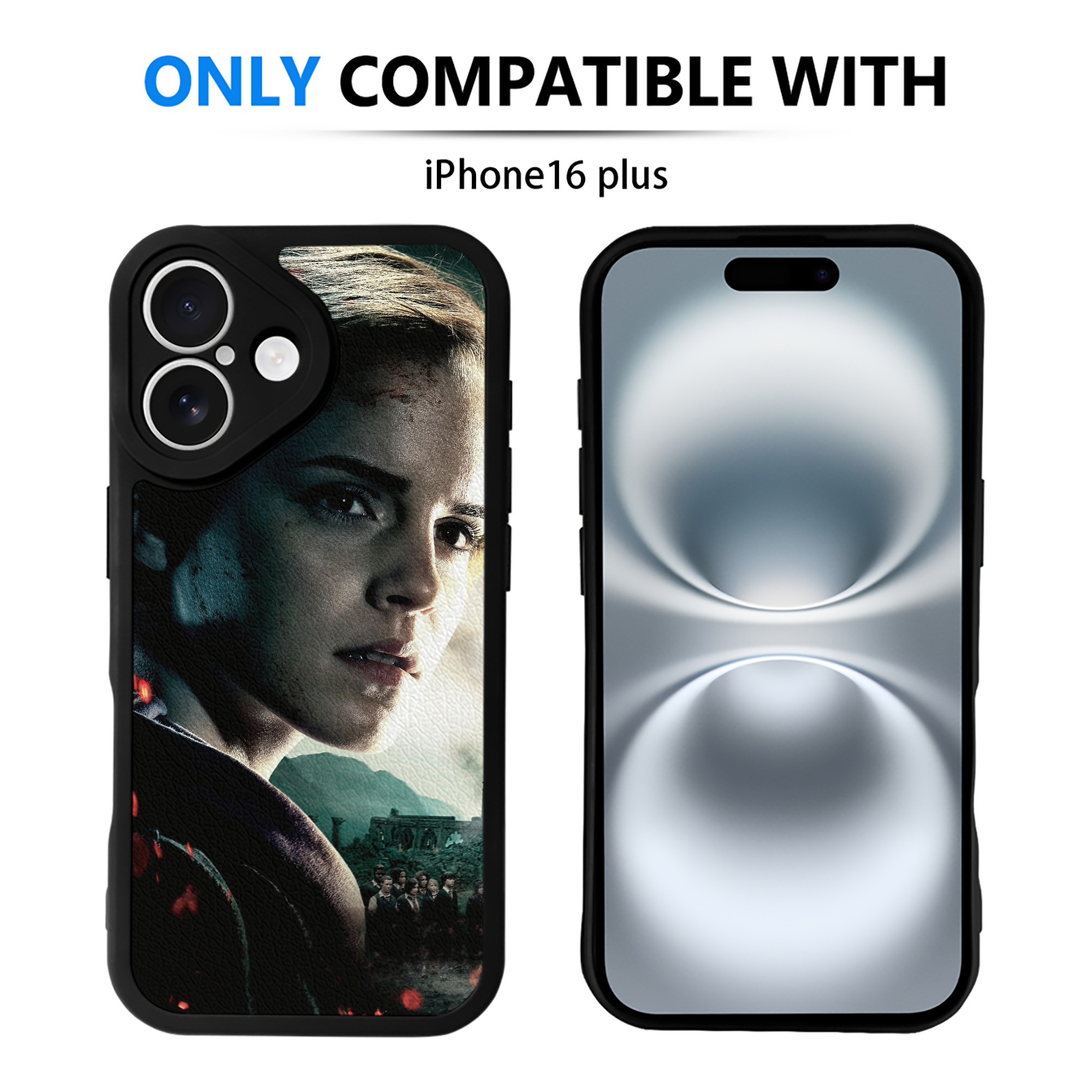 （画像用） Harry Potter ハリー・ポッターシリーズ 【iPhone 16シリーズ対応】シリコンスマホケース（レザー調） 材質：シリコン